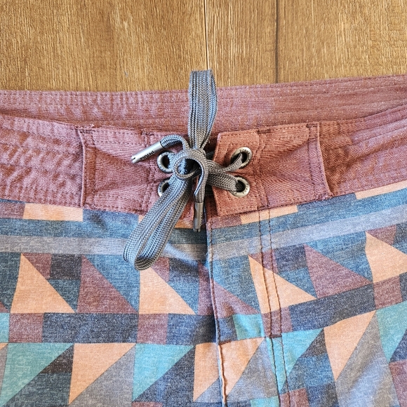 PrAna men's aztec print boardshorts 34 Beach Summer Vacationcore Resort Gorp - Picture 5 of 11